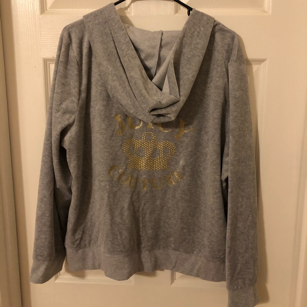 Juicy Couture Grey Heather Velour Jacket 💕